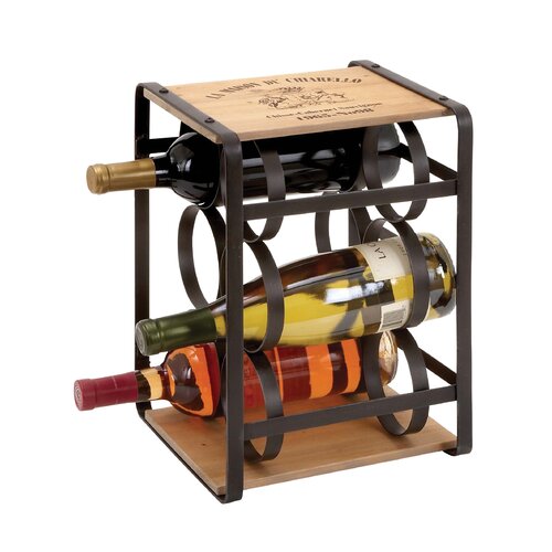 Woodland Imports 13 Bottle Tabletop Wine Rack