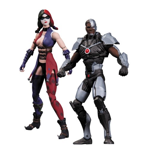 Diamond Selects DC Comics Injustice Gods Among Us Cyborg vs Harley