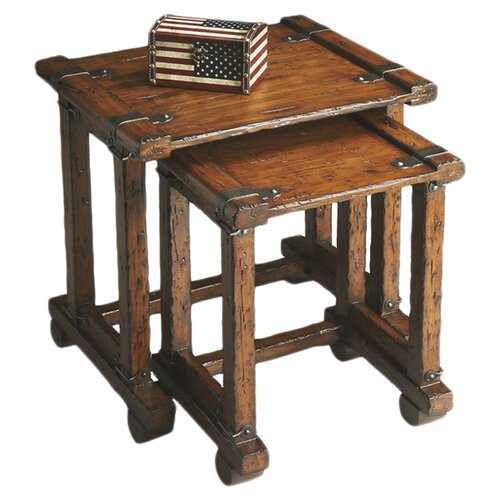 Butler Mountain Lodge 2 Piece Nesting Tables