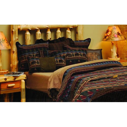 Wooded River Cabin Bear Bedspread Collection