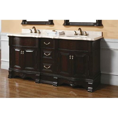 James Martin Furniture Crest 72 Double Bathroom Vanity Set