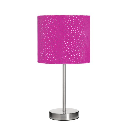 three cheers for girls sparkle velour table lamp