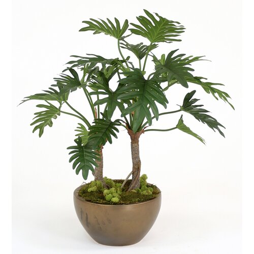 Distinctive Designs Silk Philodendron Selloum Floor Plant in Pot