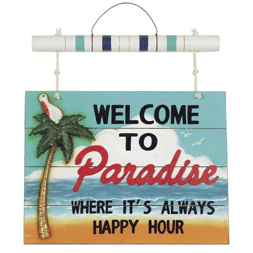 Welcome to Paradise Wall Décor