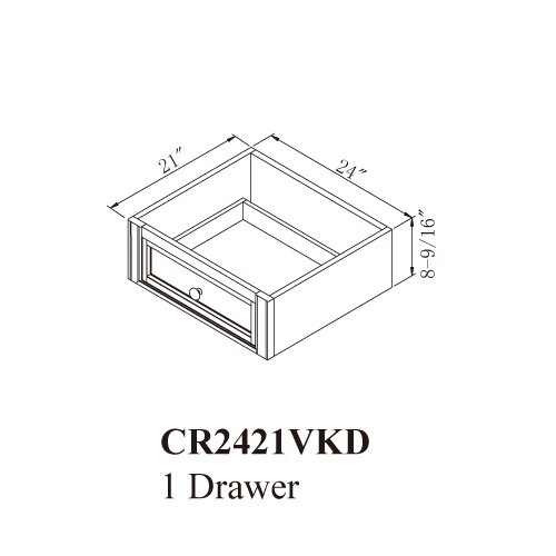 Sagehill Designs Cottage Retreat 24 Knee Drawer Vanity