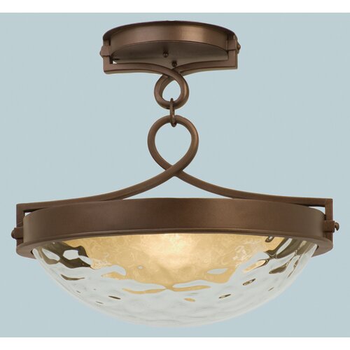 Kalco Newport 3 Light Semi Flush Mount