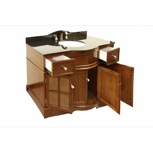 Legion Furniture 48 Single Bathroom Vanity Set with Absolute Black