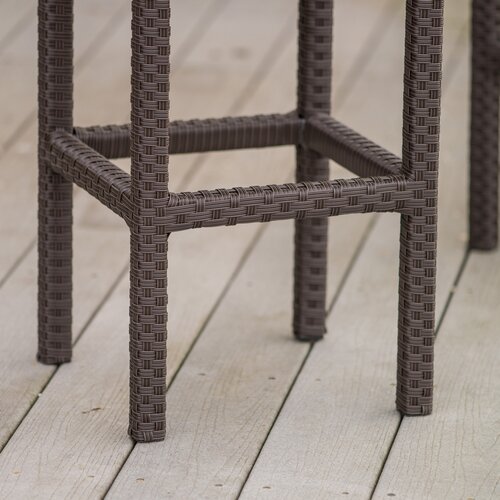 Home Loft Concept Vollmer Outdoor Brown Backless Bar Stool (Set of 2)