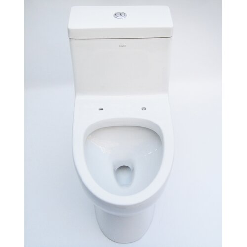 EAGO Dual Flush Elongated Toilet 1 Piece