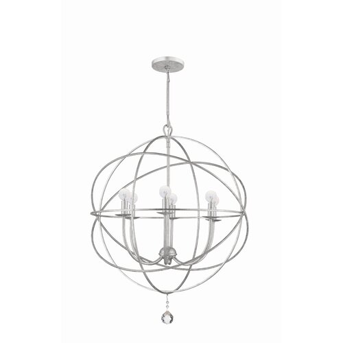 Crystorama Solaris 6 Light Chandelier