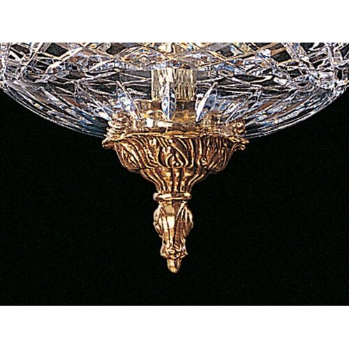 Crystorama Olde World Lead Crystal 2 Light Semi Flush Mount