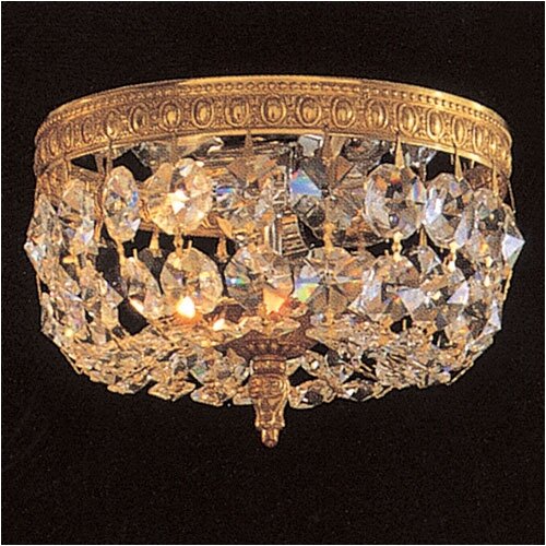 Crystorama Bohemian Crystal 2 Light Flush Mount