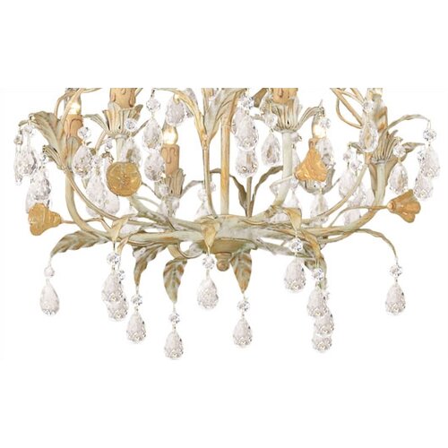 Crystorama Athena 6 Light Candle Chandelier