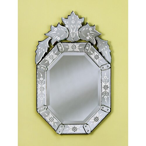 Venetian Gems 47.5 H x 27.5 W Olivia Large Venetian Wall Mirror