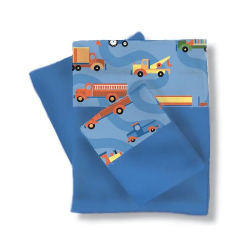 Room Magic Boys Like Trucks Sheets / Pillowcase Set