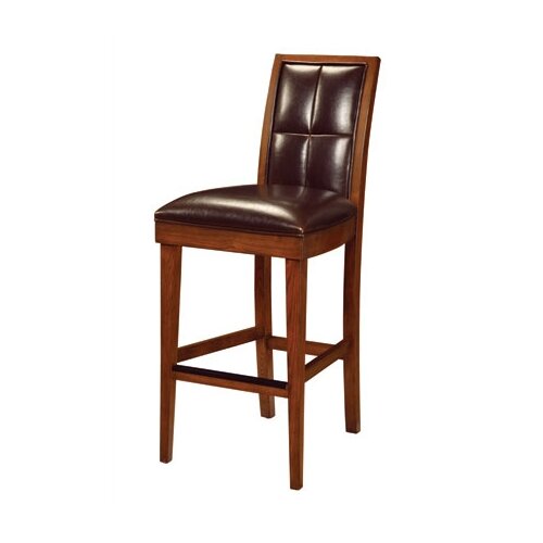 Modus Hudson Dining Biscuit Back Bar Stool in Mocha (Set of 2)