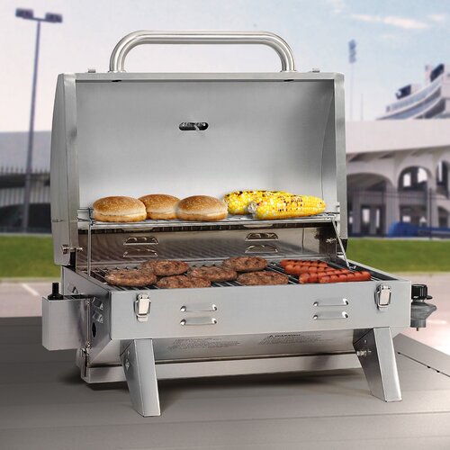 Outdoor Leisure Products Aussie 26.5 LP Gas Grill with Tabletop