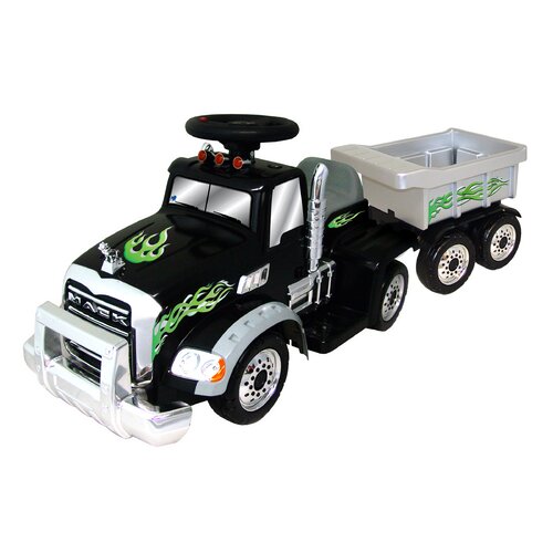 New Star 6V Ride On Mack Truck with Trailer