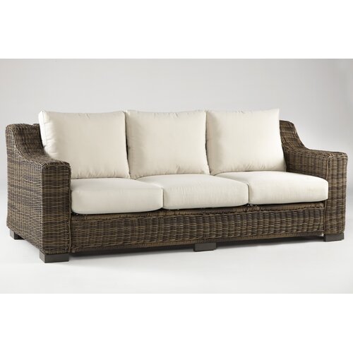 South Sea Rattan Naples Sofa with Cushions