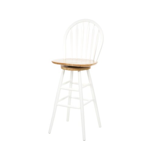 Winsome Basics White 30 Swivel Bar Stool