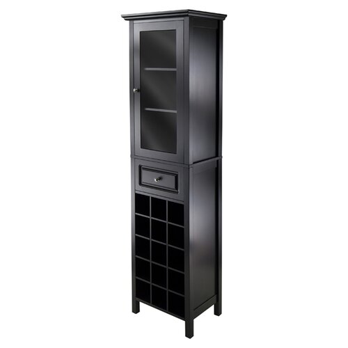 Winsome Burgundy 15 Bottle Wine Cabinet