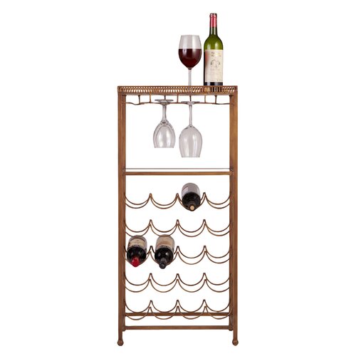 Bombay Heritage Reverse Painted 20 Bottle Wine Rack