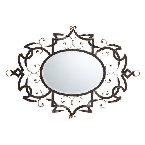 Bombay Heritage 24.4 H x 35.1 W Samantha Scroll Mirror