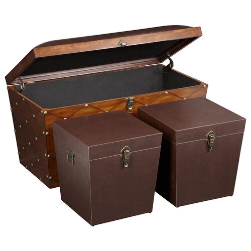 Bombay Heritage Hermitage Trunk (Set of 3)