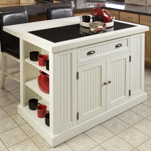 Home Styles Nantucket Kitchen Island with Granite Top & Reviews | Wayfair