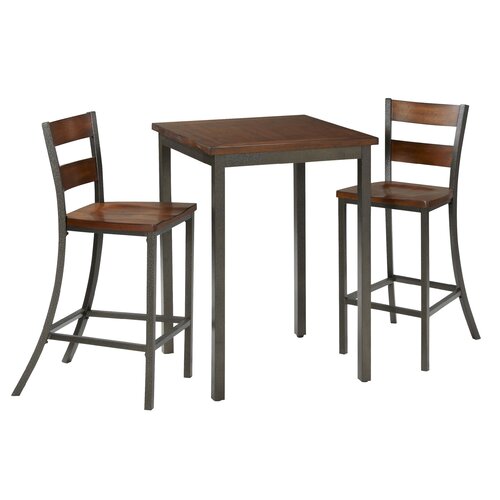 Home Styles Cabin Creek 3 Piece Bistro Table Set