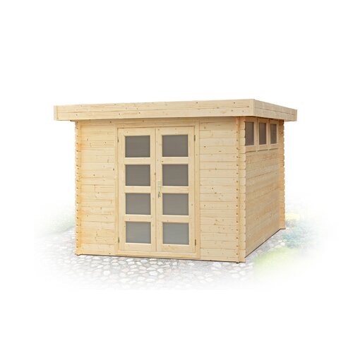 SolidBuild Moderna 10 Ft. W x 10 Ft. D Solid Wood Garden Shed