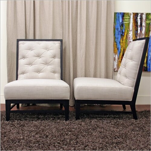 Wholesale Interiors Baxton Studio Bristol Tufted Linen Modern Sofa Set