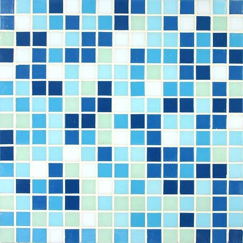 Giorbello Tesserae Blends 12 7/8 x 12 7/8 Glass Tile in Pacific