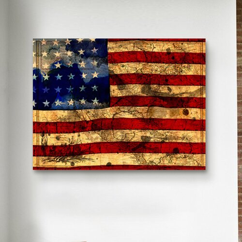 Oliver Gal The Flag Canvas Art Print