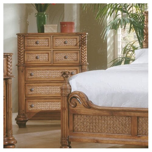 progressive furniture palm court 7 drawer chest