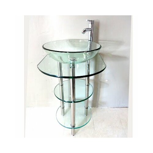 Kokols Pedestal Bathroom Vanity Set