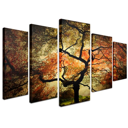 Trademark Fine Art Japanese by Philippe Sainte Laudy 5 Piece Panel