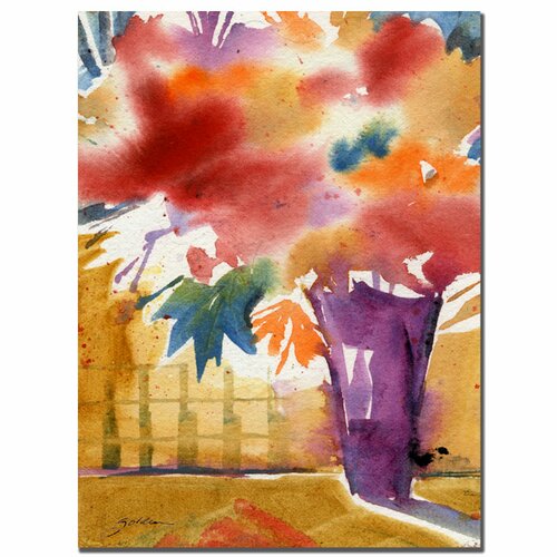 Trademark Art Poppies by Sheila Golden 3 Piece Panel Art Set