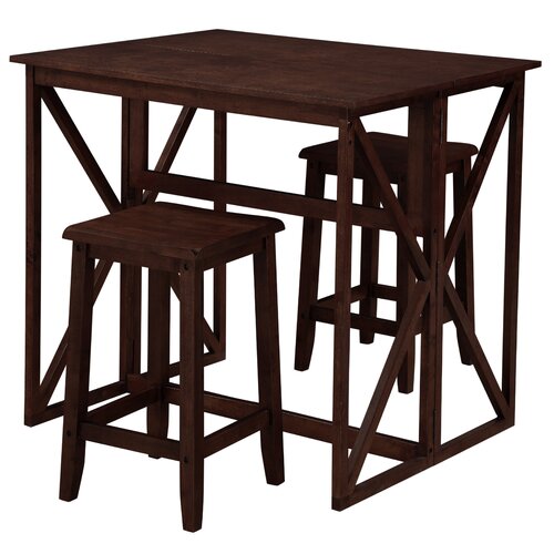 Dorel Asia Console to 3 Piece Dining Set