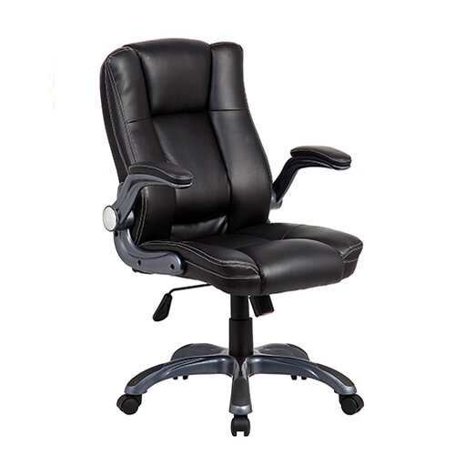 Techni Mobili Mid-Back Manager Office Chair with Flip-up Arms & Reviews ...