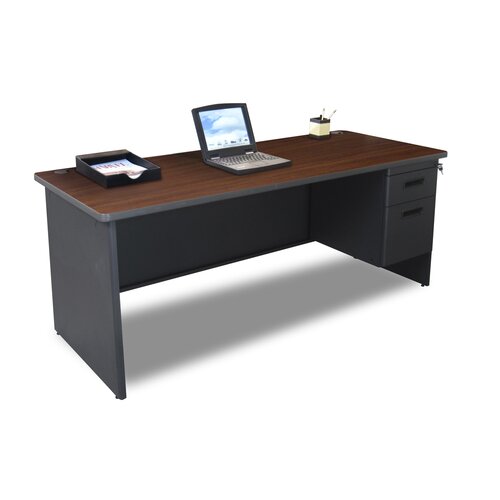 Marvel Office Furniture Pronto Single Pedestal Computer Desk