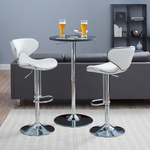 Castleton Home Oxbow Estate Airlift Barstool in White