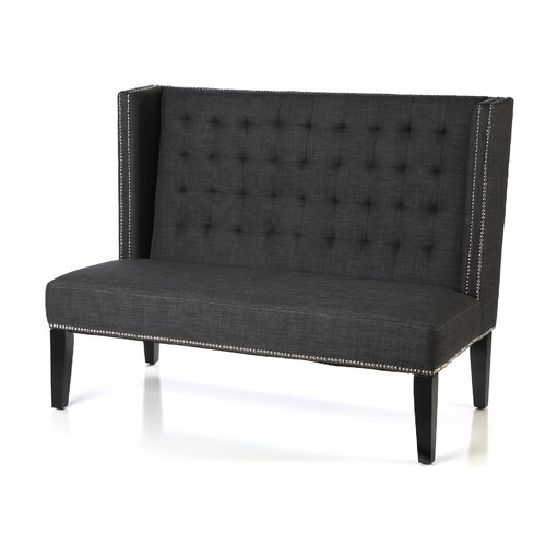 Castleton Home Belmont Banquette Bench with Nailhead Trim