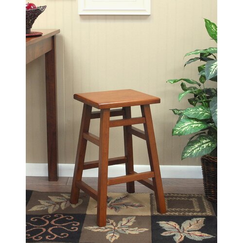 Carolina Cottage OMalley Pub Counter Stool in Walnut