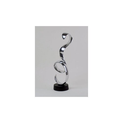 Modern Day Accents Aluminum Curly Ribbon Statue