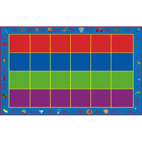 Kid Carpet ABC Rainbow Seating Kids Rug