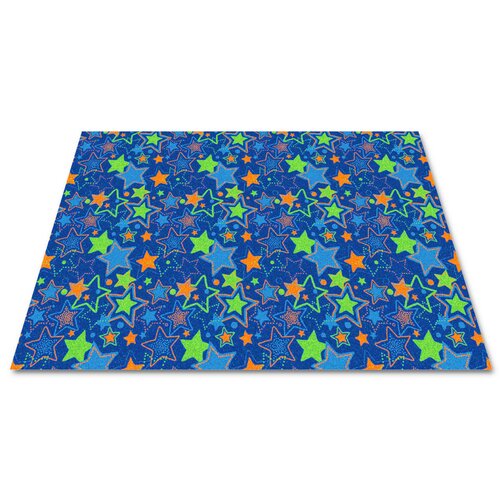 Kid Carpet Star Border Classroom Kids Rug