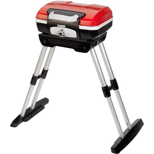 Cuisinart Petit Gourmet Portable LP Gas Outdoor Grill with Versa Stand