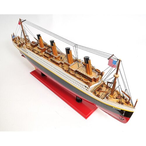 Old Modern Handicrafts Titanic with Lights Ship