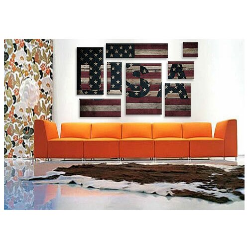 iCanvasArt U.S.A. American Flag, Stars Board Graphic Art on Canvas